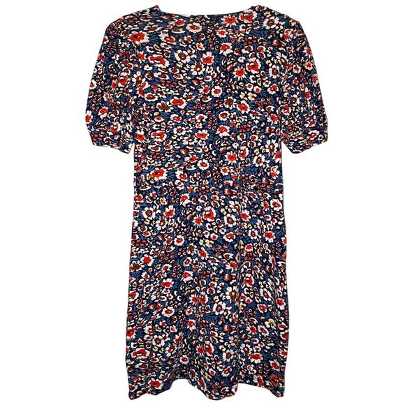 Boden - Multicolored Floral Dress - Puffy Sleeves - Picture 2 of 12